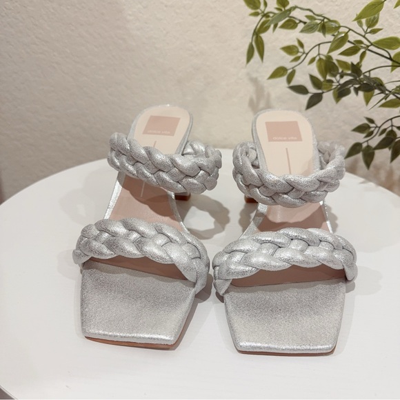 Dolce Vita Paily Women's Braided Faux Leather 2 Straps Dress Sandals Size 8 NIB - Picture 3 of 8